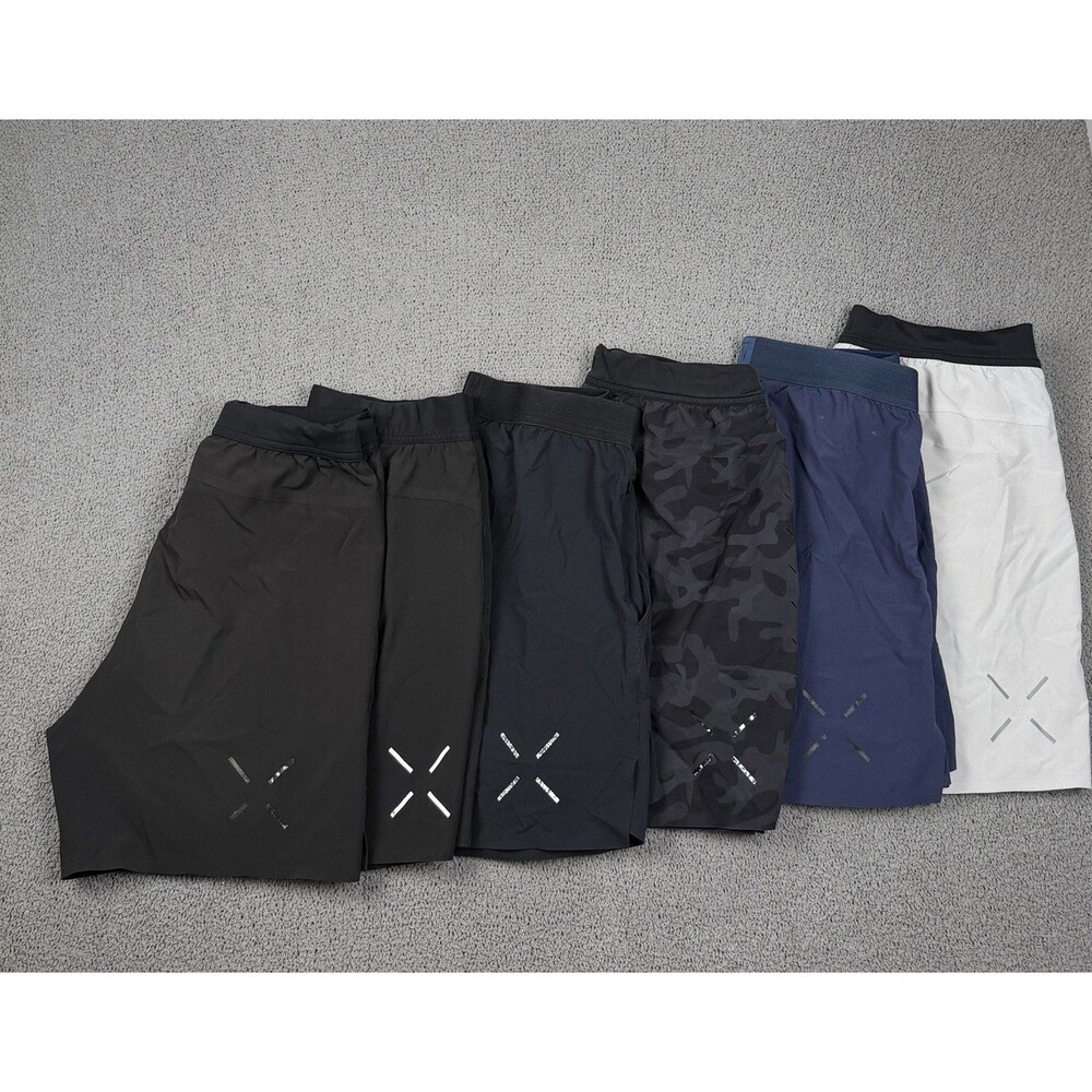 Lot of 6 Ten Thousand Shorts Mens S Lined Performance Gym Training